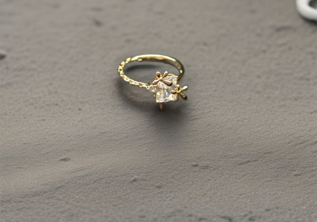 Golden Petal Ring